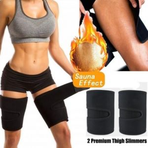 Cool-shoping ממולצים  Neoprene Leg Shaper Sauna Sweat Thigh Trimmers Calories off Anti Cellulite Slimming Legs Fat Thermo Compress Belt Face Lift